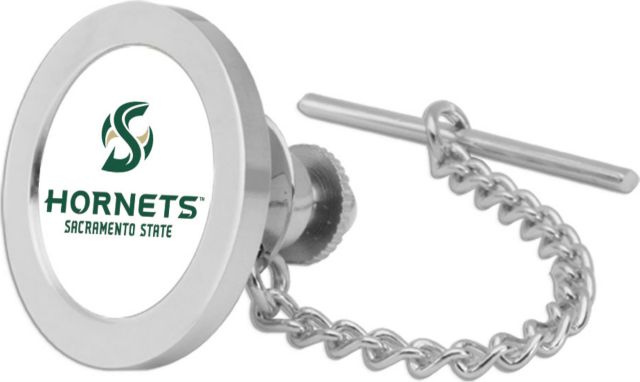 CSI Silver Tie Tack/Lapel Pin Gift Boxed With Colored Medallion - ONLINE ONLY