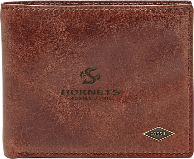 Fossil Leather Ryan RFID Flip ID Bifold - Dark Brown - ONLINE ONLY