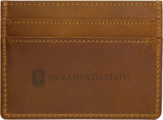 Sacramento State Leather Card Holder