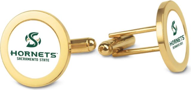 CSI Gold Cufflinks (Gift Boxed) With Colored Medallion - ONLINE ONLY