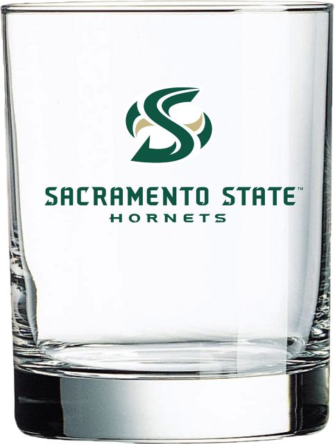 Sacramento State 14 oz. Old Fashioned Glass