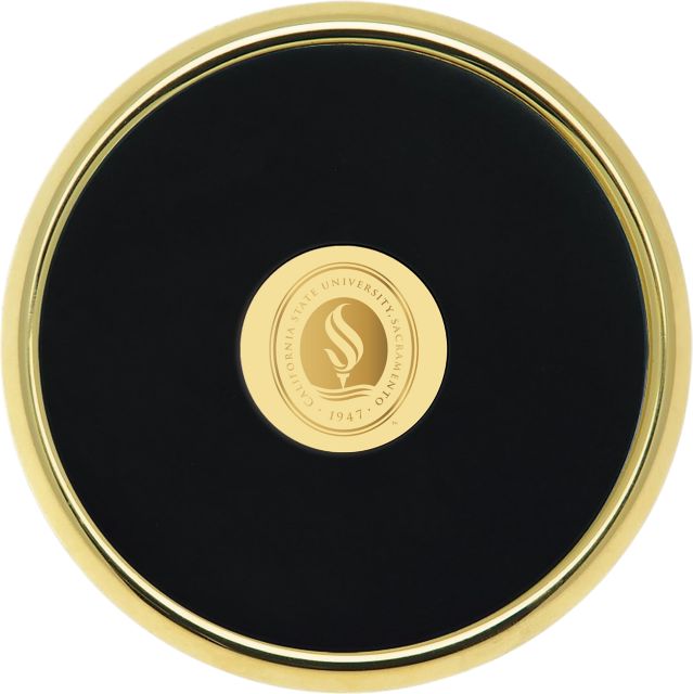 Sacramento State Leather Coaster