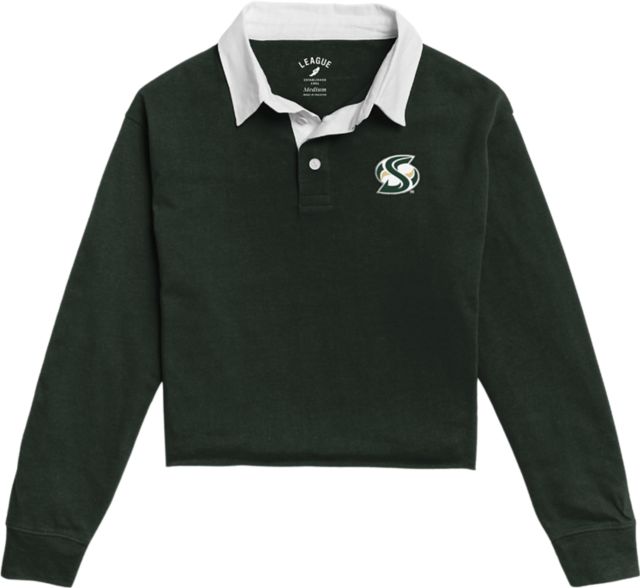 Sacramento State Women's Authentic 1991 Long Sleeve Collared Cutoff Shirt - ONLINE ONLY