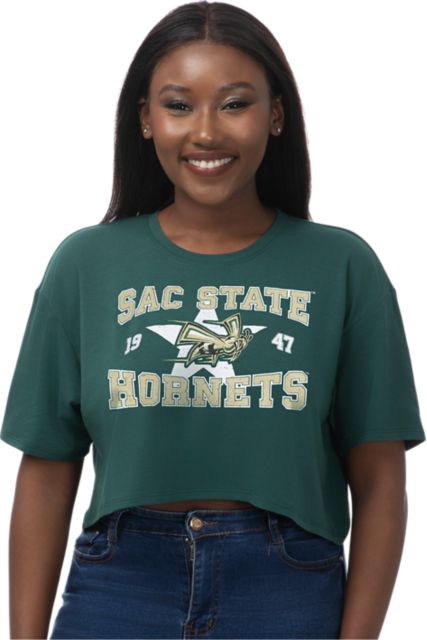Sacramento State Hornets Women's Boxy Crop Short Sleeve T-Shirt