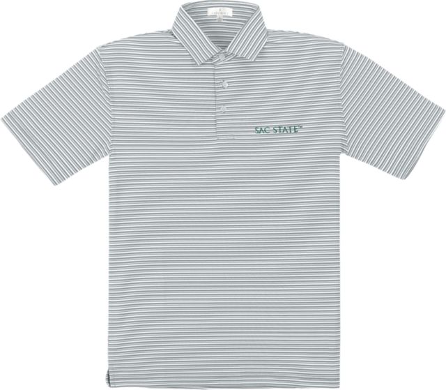 Sacramento State Performance Stripe Polo