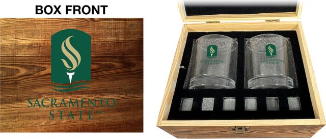 Sacramento State Rock Glass Box Set