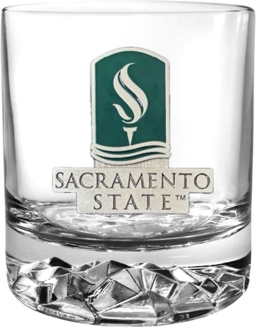 Sacramento State Round Glass