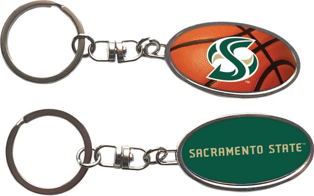 Sacramento State Basketball Keychain