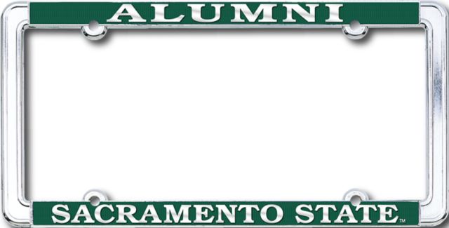 Sacramento State Alumni Chrome License Plate Frame