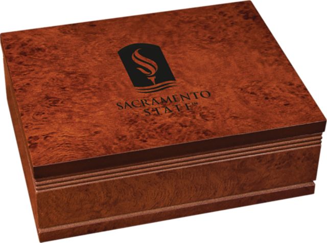 Sacramento State Burlwood Finished Box