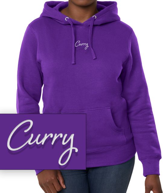 Curry College Chainstitch Women's Hooded Sweatshirt