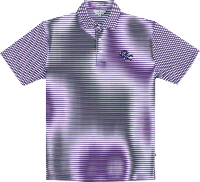 Curry College Stripe Performance Polo