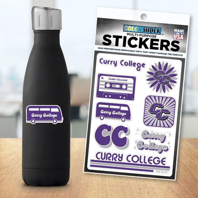 Curry College 7.5'' x 7.5'' Sticker Sheet