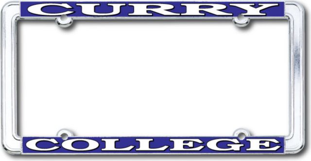 Curry College Thin Dome License Plate Frame