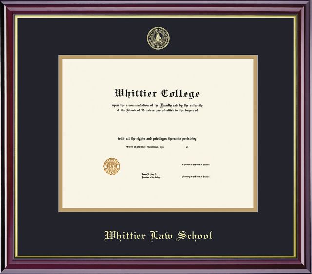 Whittier College 11'' x 14'' Windsor Diploma Frame