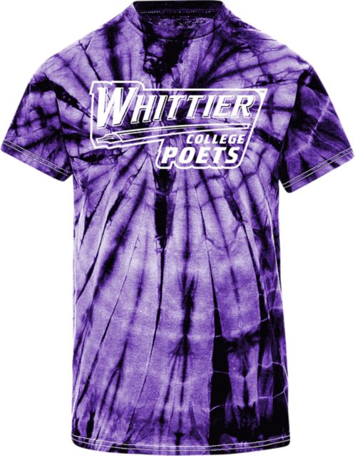 Whittier College Tie Dye Short Sleeve T-Shirt