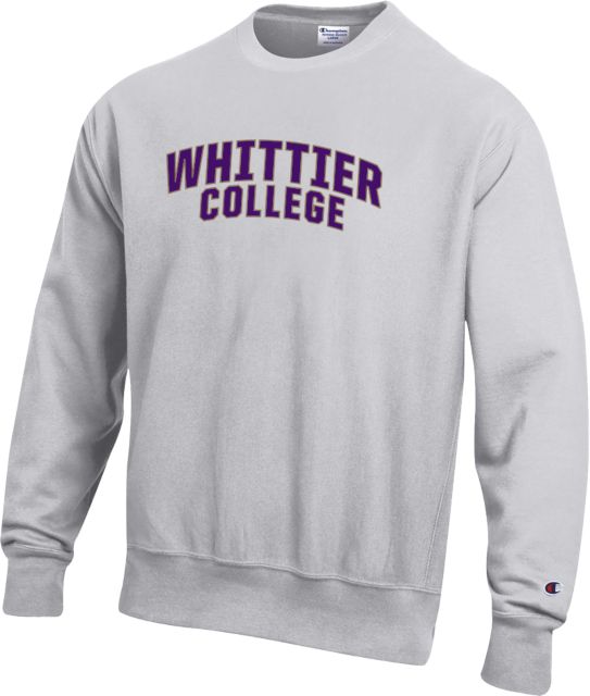 Whittier Champion Reverse Weave  Crew Whittier College Arched