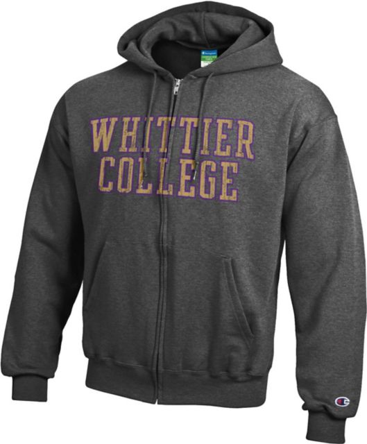 Whittier College Full-Zip Hooded Sweatshirt