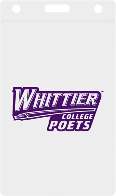 Whittier College Thumb Notch Card Guard