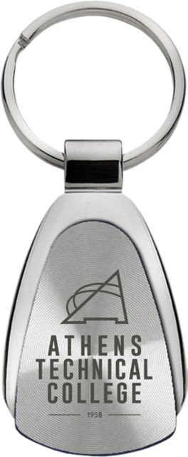 Athens Technical College Teardrop Key Tag