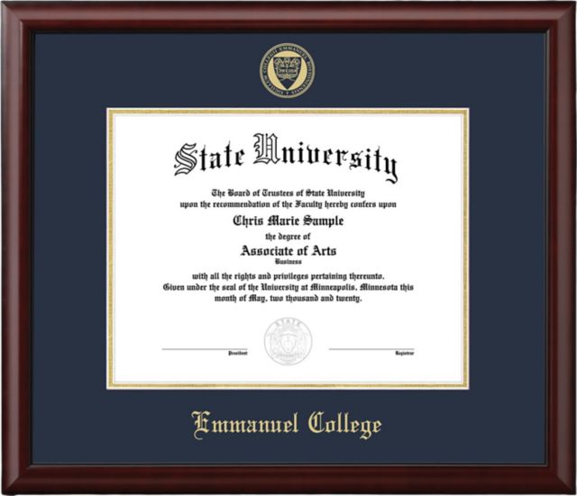 Emmanuel College 8" x 10" Diploma Frame