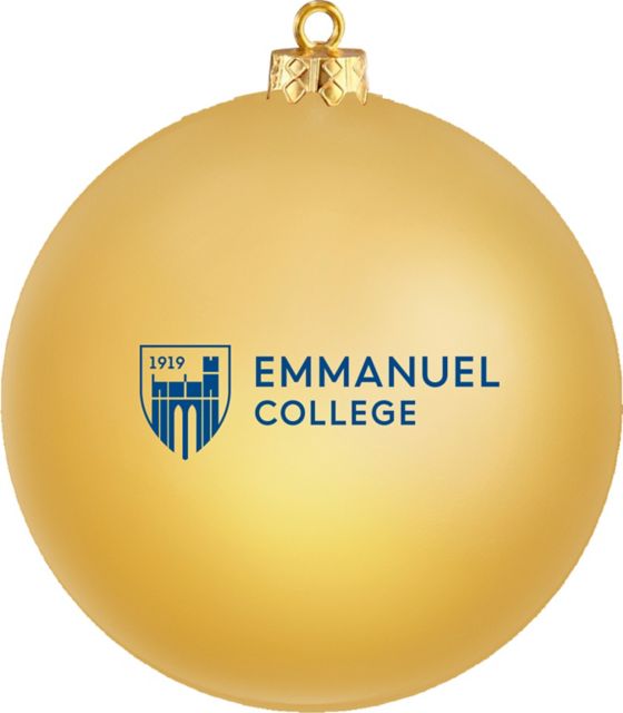 Emmanuel College Shatterproof Round Ornament