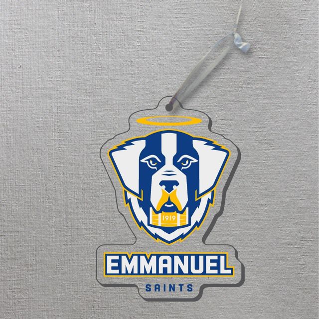 Emmanuel College Saints 3" x 4" Ornament