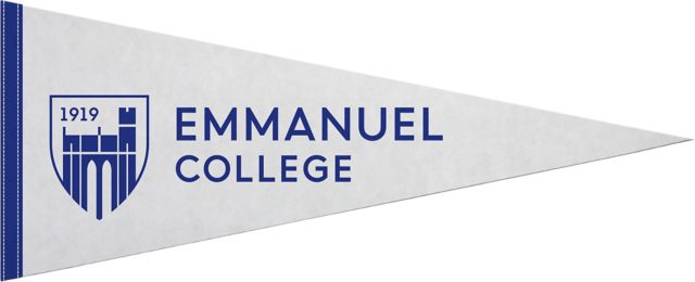 Emmanuel College 12"X30" Full Color Pennant