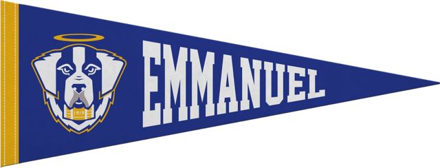 Emmanuel College 9"X24" Full Color Pennant