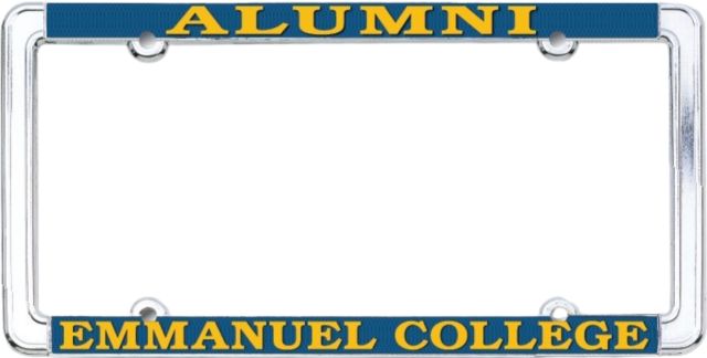 Emmanuel College Alumni Thin Rim License Plate Frame