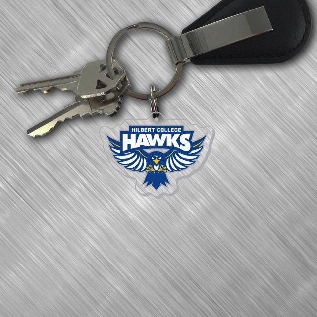 Hilbert College Hawks Keychain