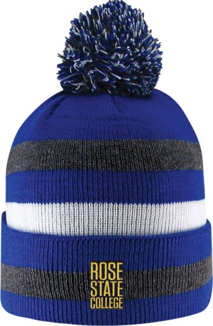 Rose State College Cuff Pom Knit Hat