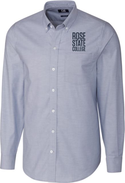 Rose State College Woven Long Sleeve Polo