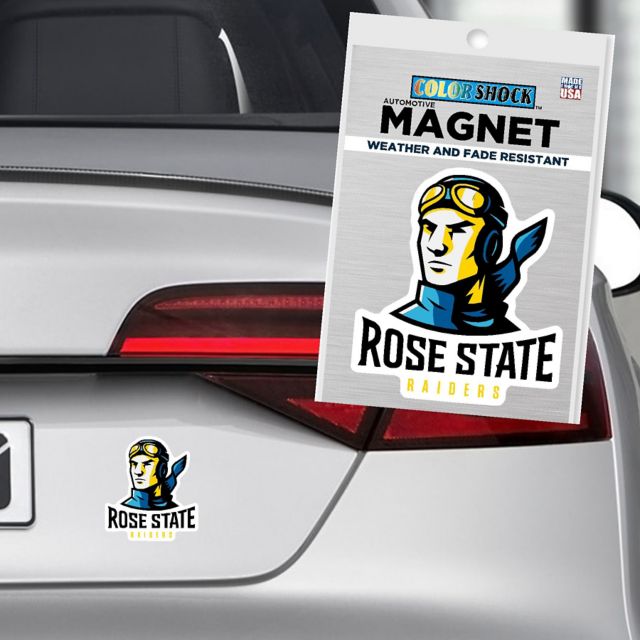 Rose State College Raiders 4" x 4" Magnet