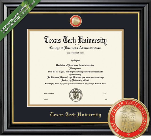 Texas Tech University 11'' x 14'' Coronado Diploma Frame