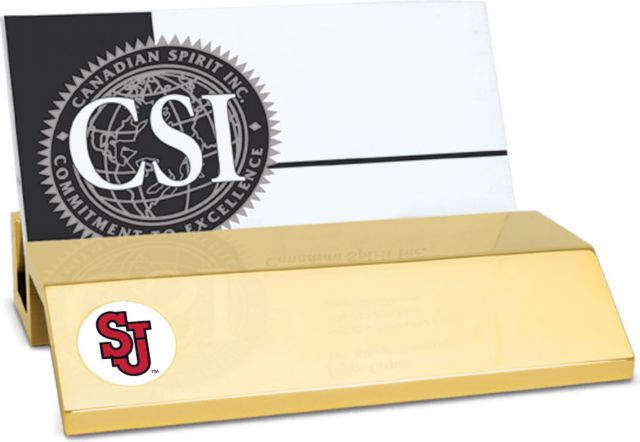 CSI Gold  Card Holder With  Colored Medallion - ONLINE ONLY