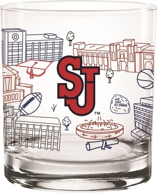 St. John's University 14 oz. Campus Rock Glass