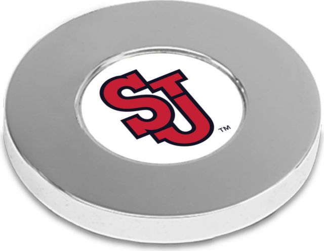 CSI Silver Paperwitheight (Gift Boxed) With Colored Medallion - ONLINE ONLY