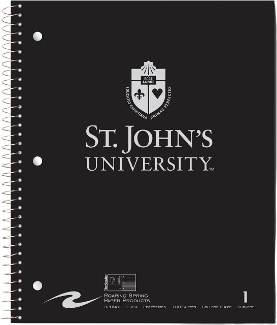St. John's University 100 Sheet Notebook