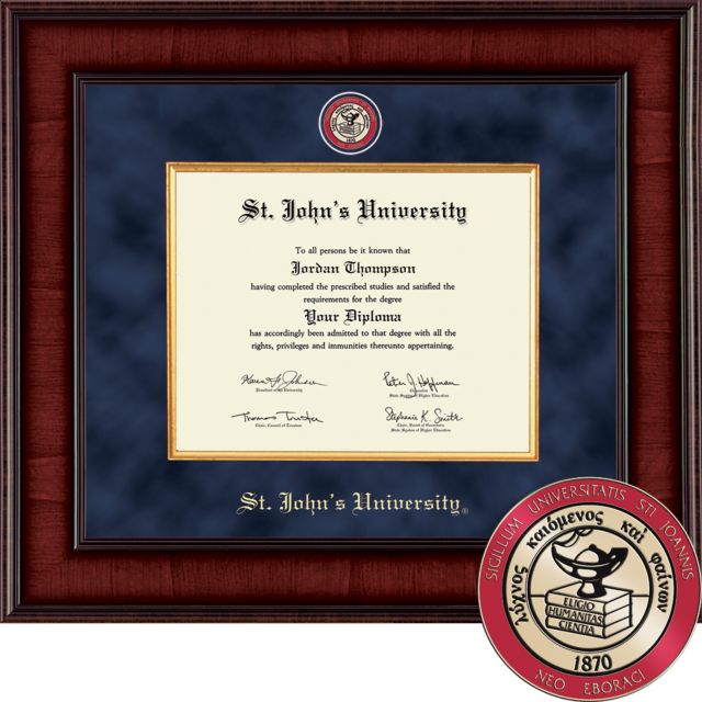 St. John's University 8.5'' x 11'' Diploma Frame