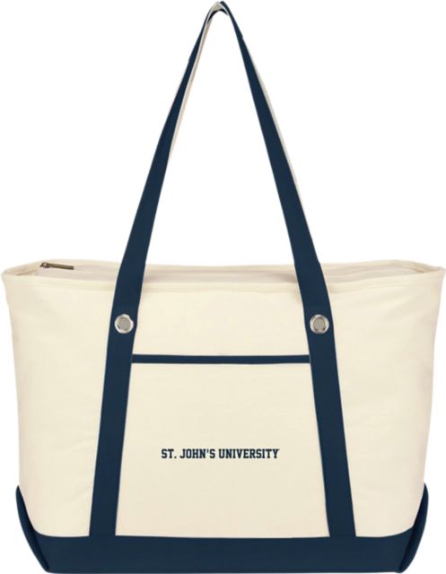 St. John's University Canvas Zipper Tote Bag