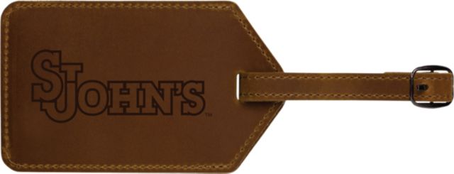 St. John's University Leather Luggage Tag
