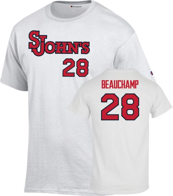 St. John's Baseball T-Shirt Ben Beauchamp - 28 - ONLINE ONLY