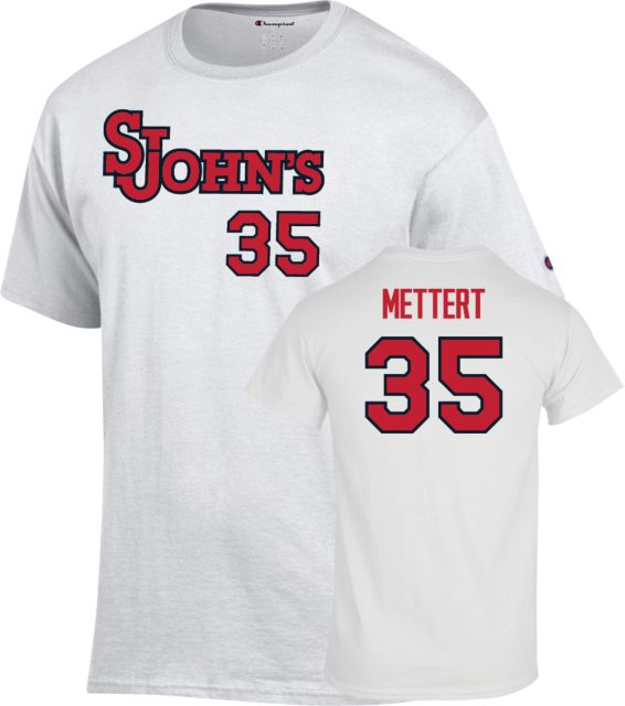 St. John's Baseball T-Shirt Sam Mettert - 35 - ONLINE ONLY