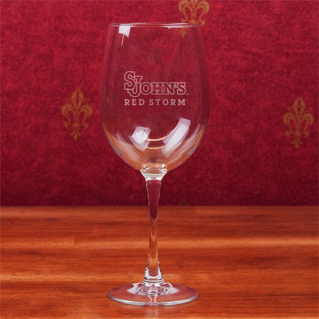 St. John's University 19 oz. Wine Glass