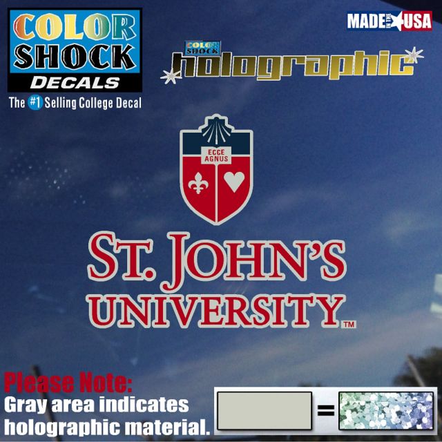 St. John's University Hologram Decal