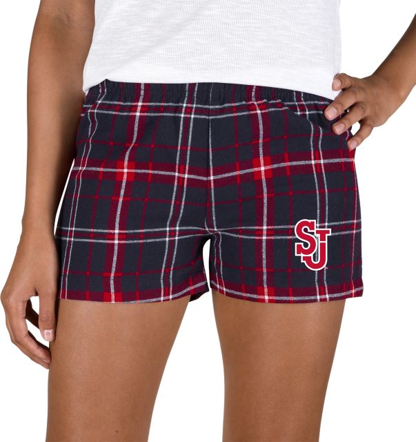 St. John's University Women's Flannel Shorts - ONLINE ONLY