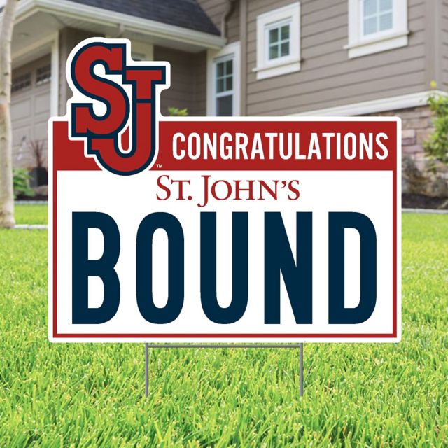 St. John's University Bound 22 x 19 Lawn Sign