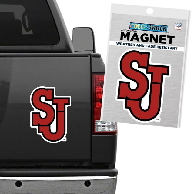 St. John's University 12x12 Red Storm Magnet