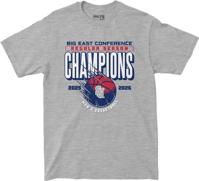 St. John's University Men's Basketball 2026 Big East Regular Season Champions Short Sleeve T-Shirt